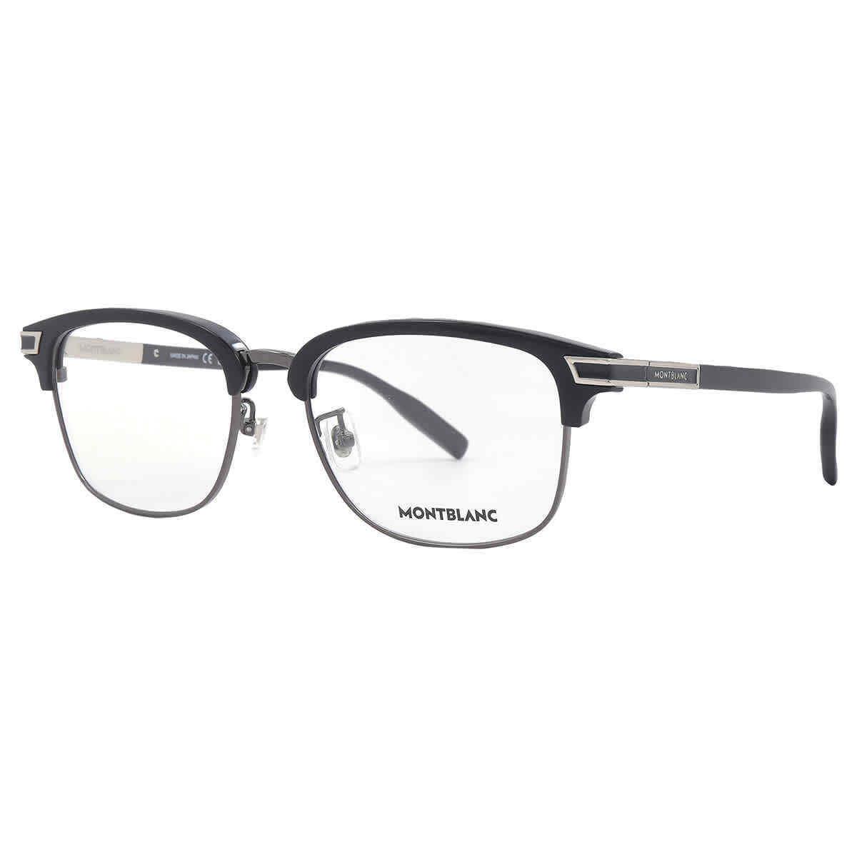 Montblanc Demo Square Men`s Eyeglasses MB0043O 005 55 MB0043O 005 55