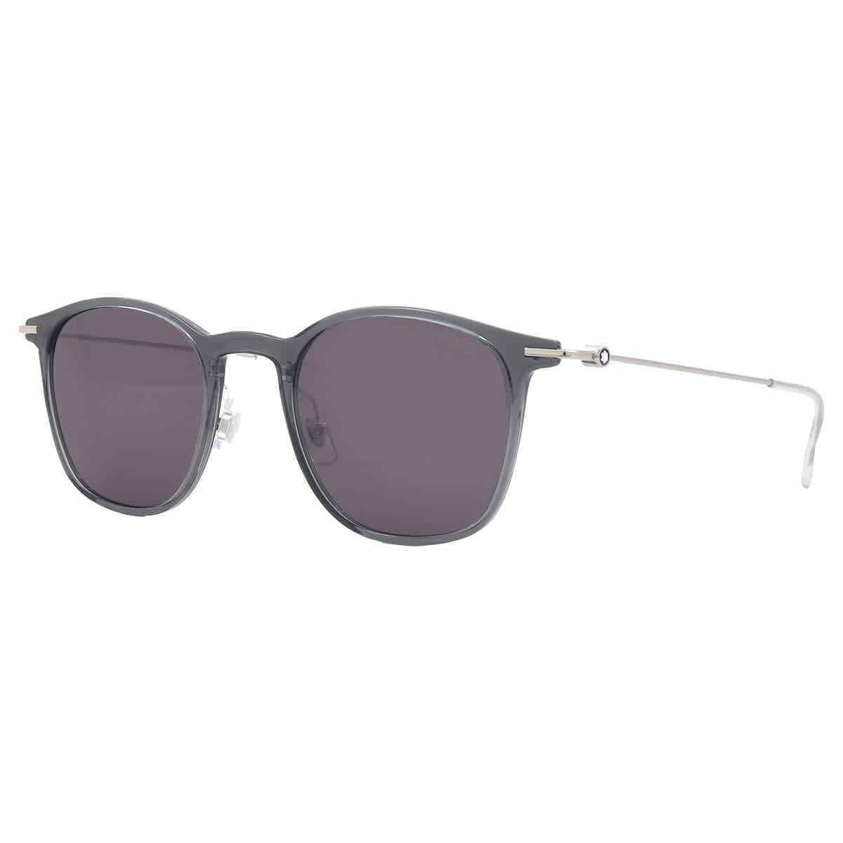 Montblanc Grey Sport Men`s Sunglasses MB0098S 001 49 MB0098S 001 49