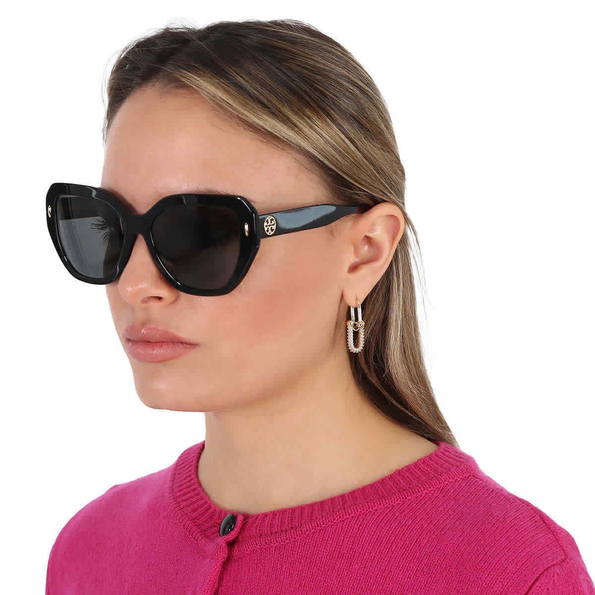 Tory Burch Dark Grey Cat Eye Ladies Sunglasses TY7194F 170987 57 TY7194F 170987