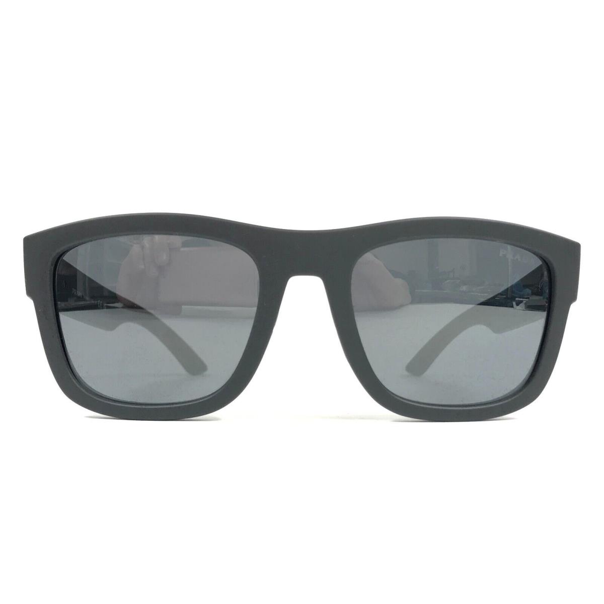 Prada Linea Rossa Sunglasses SPS01Z UFK-5L0 Matte Black Square Gray Mirror Lens