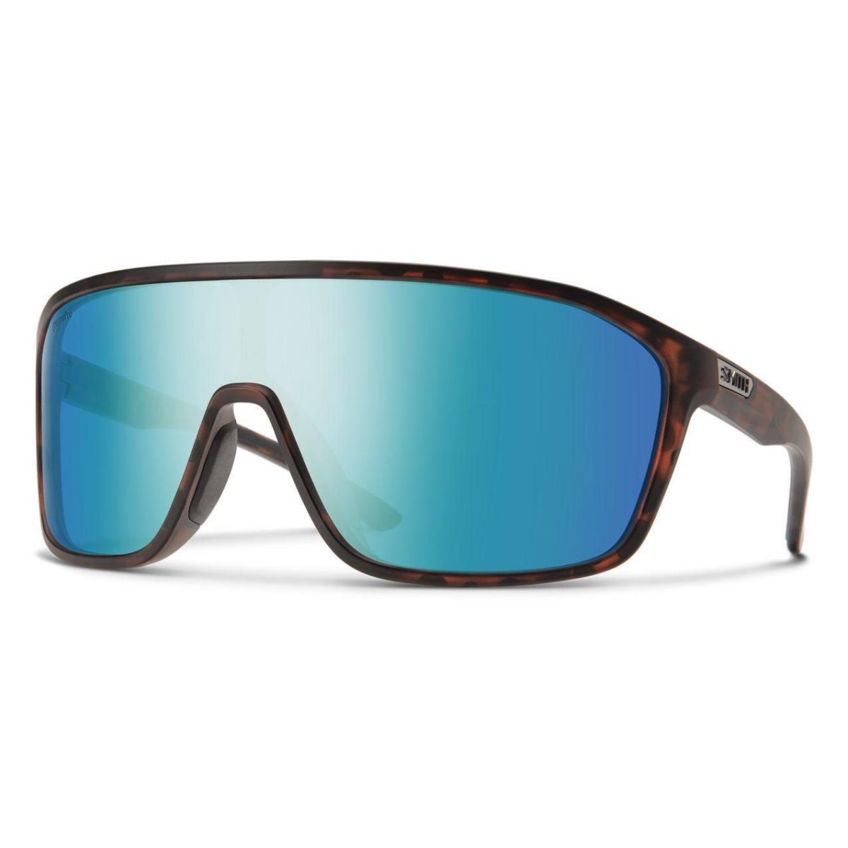 Smith Boomtown Sunglasses Matte Tortoise - Chromapop Polarized Opal Mirror