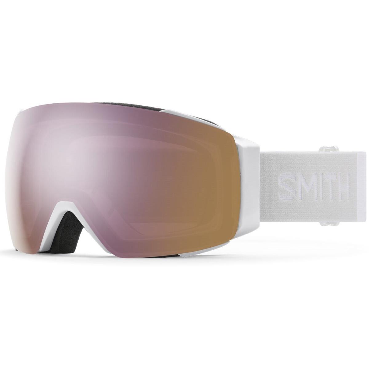 Smith I/o Mag Snow Goggles White Vapor Everyday Rose Gold Mirror Lens + Bonus