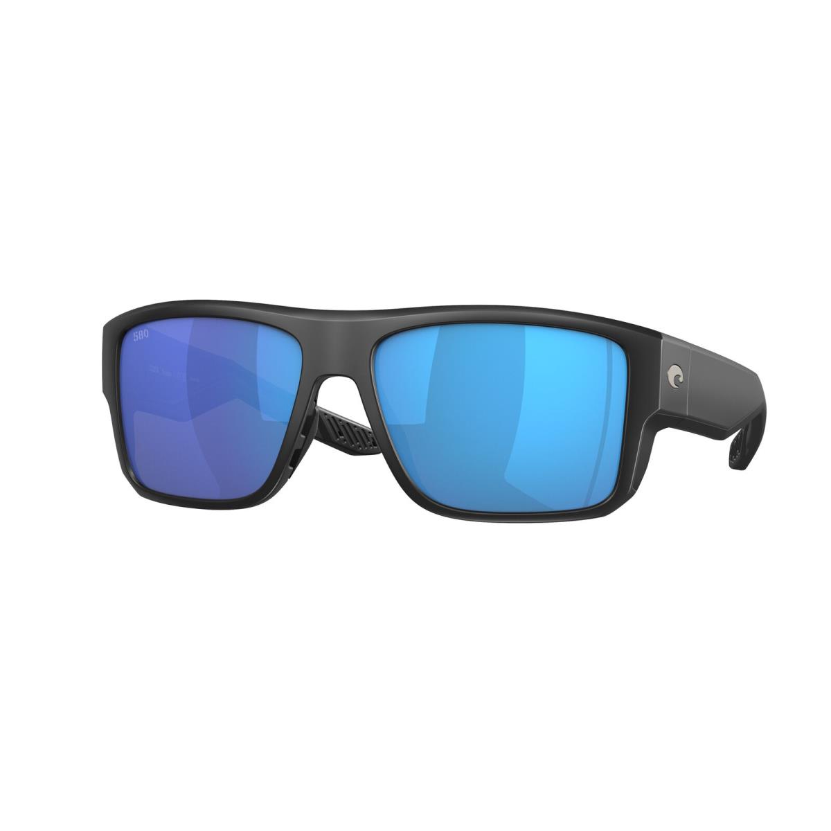 Costa Del Mar 06S 9116 Taxman Matte Black Blue Mirror 911601 Sunglasses