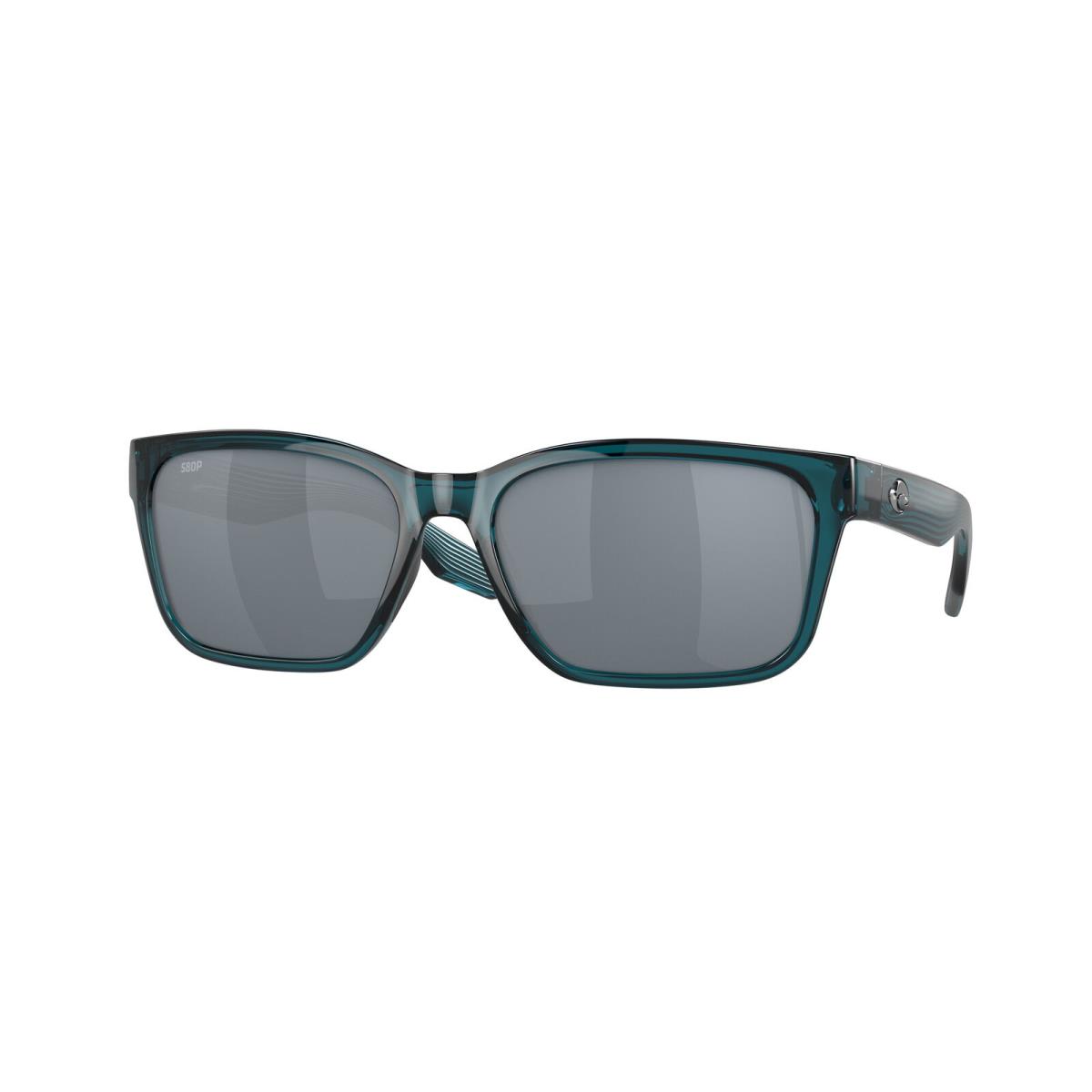 Costa Del Mar 06S 9081 Palmas Teal Gray Silver Mirror 908106 Sunglasses