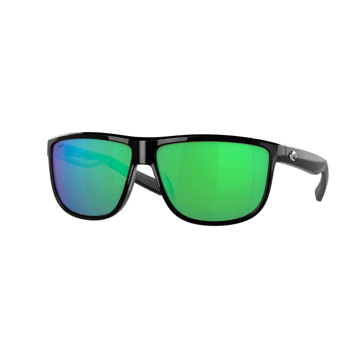 Costa Del Mar 06S 9010 Rincondo 11 Shiny Black Green 901002 Sunglasses