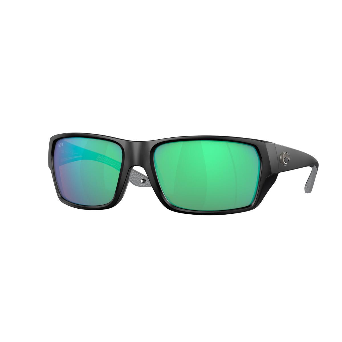 Costa Del Mar 06S 9113 Tailfin Matte Black Green Mirr 911303 Sunglasses