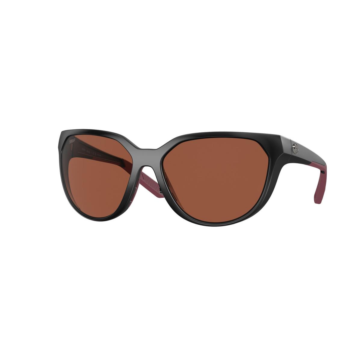 Costa Del Mar 06S 9110 Mayfly Matte Black Copper 580p 911003 Sunglasses