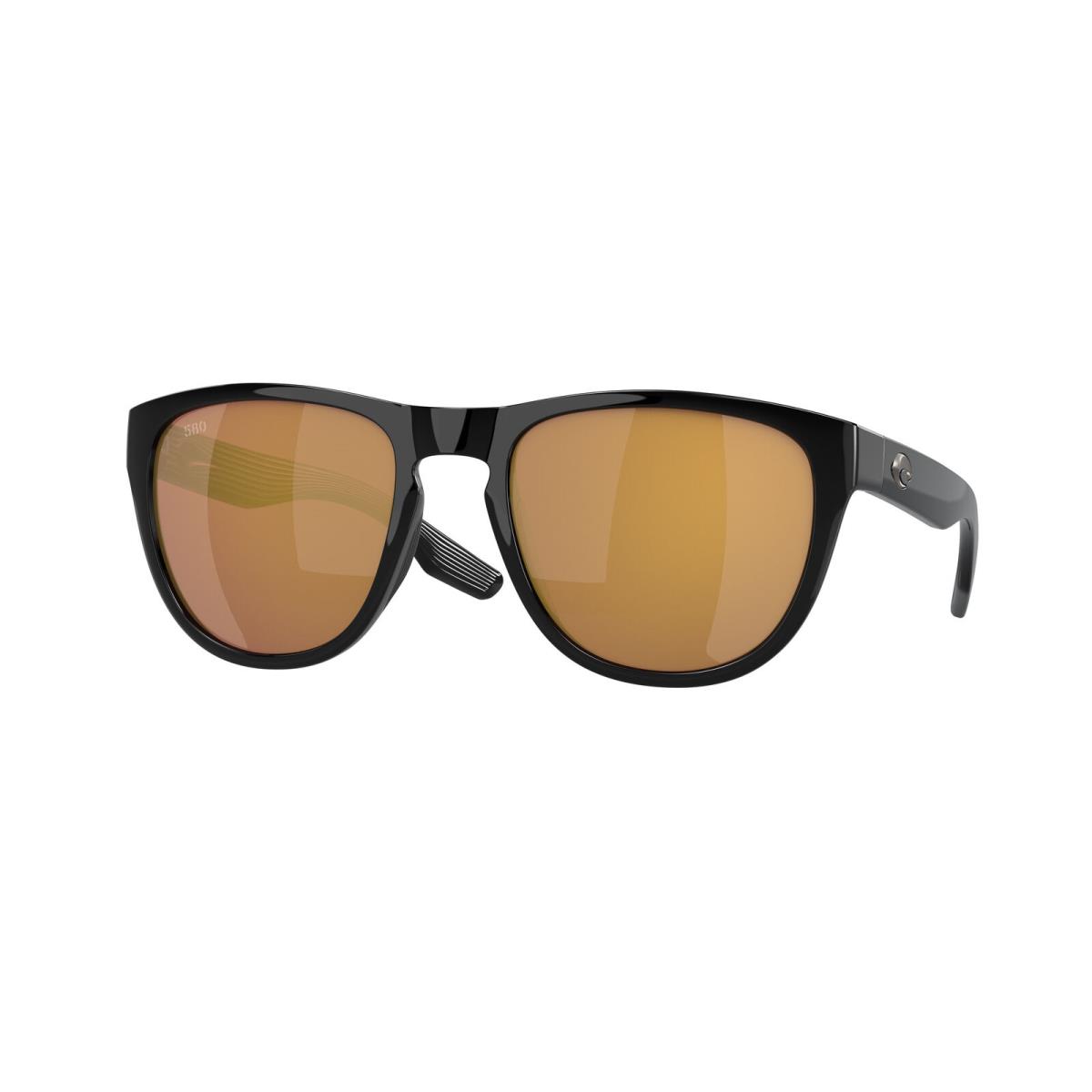 Costa Del Mar 06S 9082 Irie Black Gold Mirror 580g 908210 Sunglasses