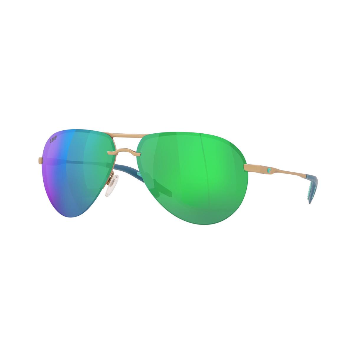 Costa Del Mar 06S 6006 Helo 243 Matte Champagne Green 600609 Sunglasses