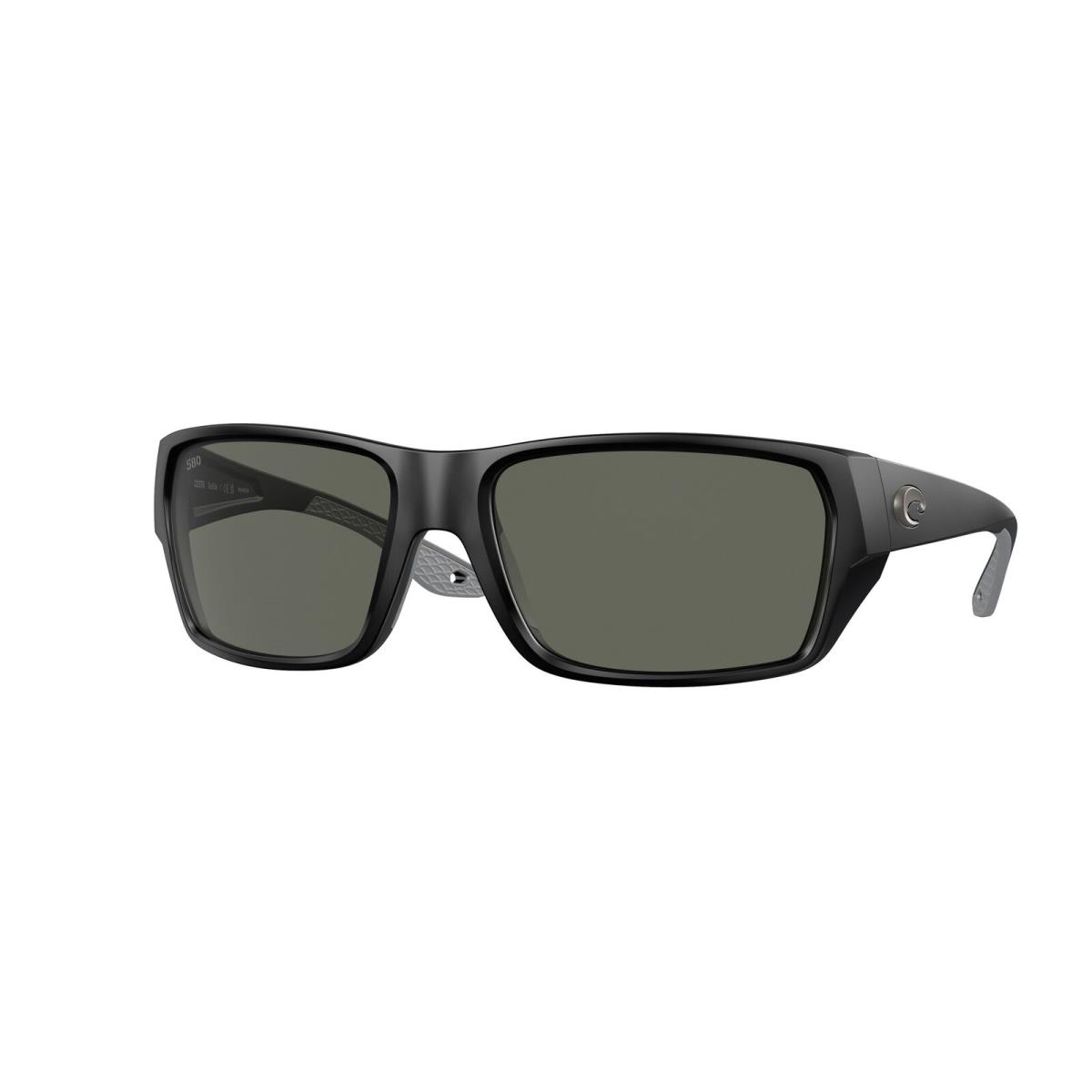 Costa Del Mar 06S 9113 Tailfin Matte Black Gray 580g 911301 Sunglasses