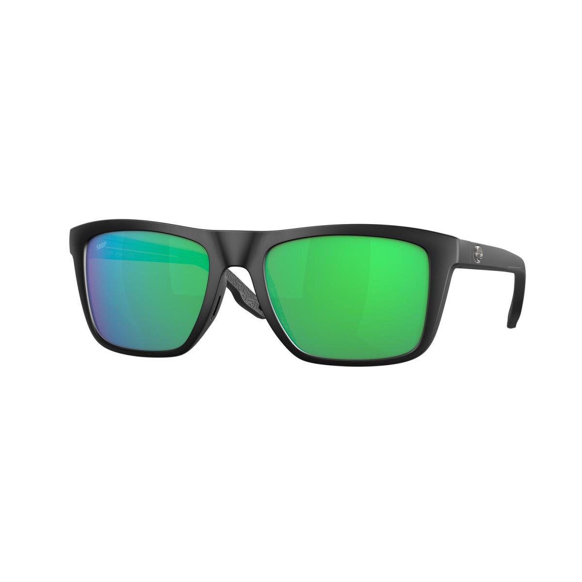 Costa Del Mar 06S 9107 Mainsail Matte Black Green Mir 910702 Sunglasses