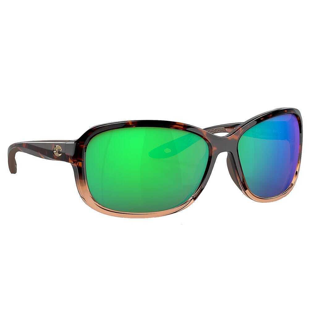 Costa Seadrift Shiny Tortoise Sunglasses W/green Mirror 580P M 06S9114-91140560