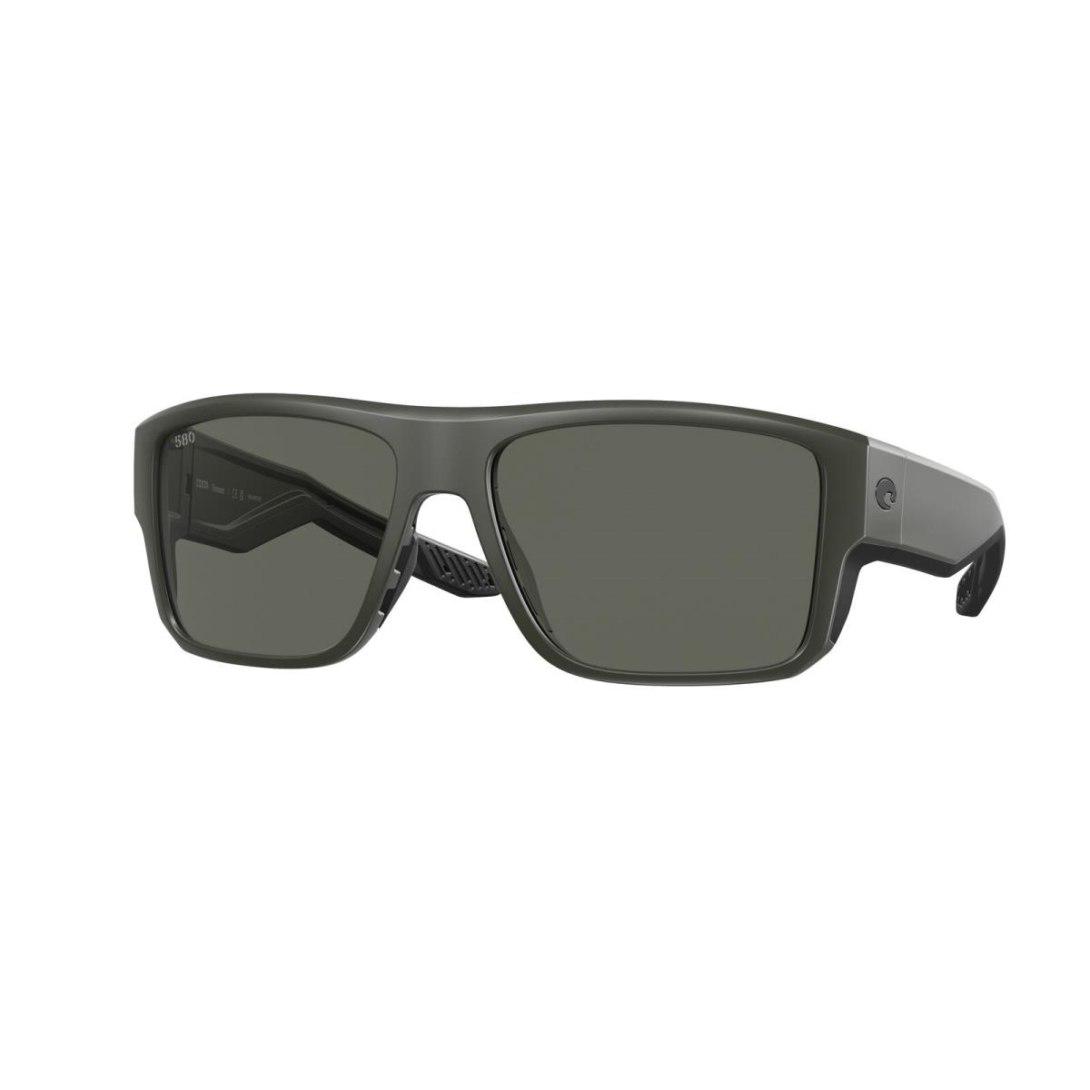 Costa Del Mar 06S 9116 Taxman Matte Olive Gray 580g 911608 Sunglasses