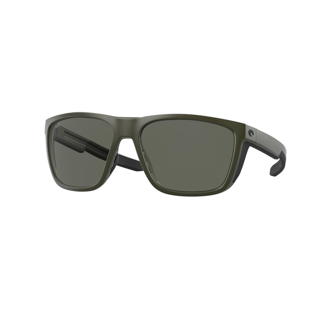 Costa Del Mar 06S 9002 Ferg Matte Olive Gray 580g 900241 Sunglasses