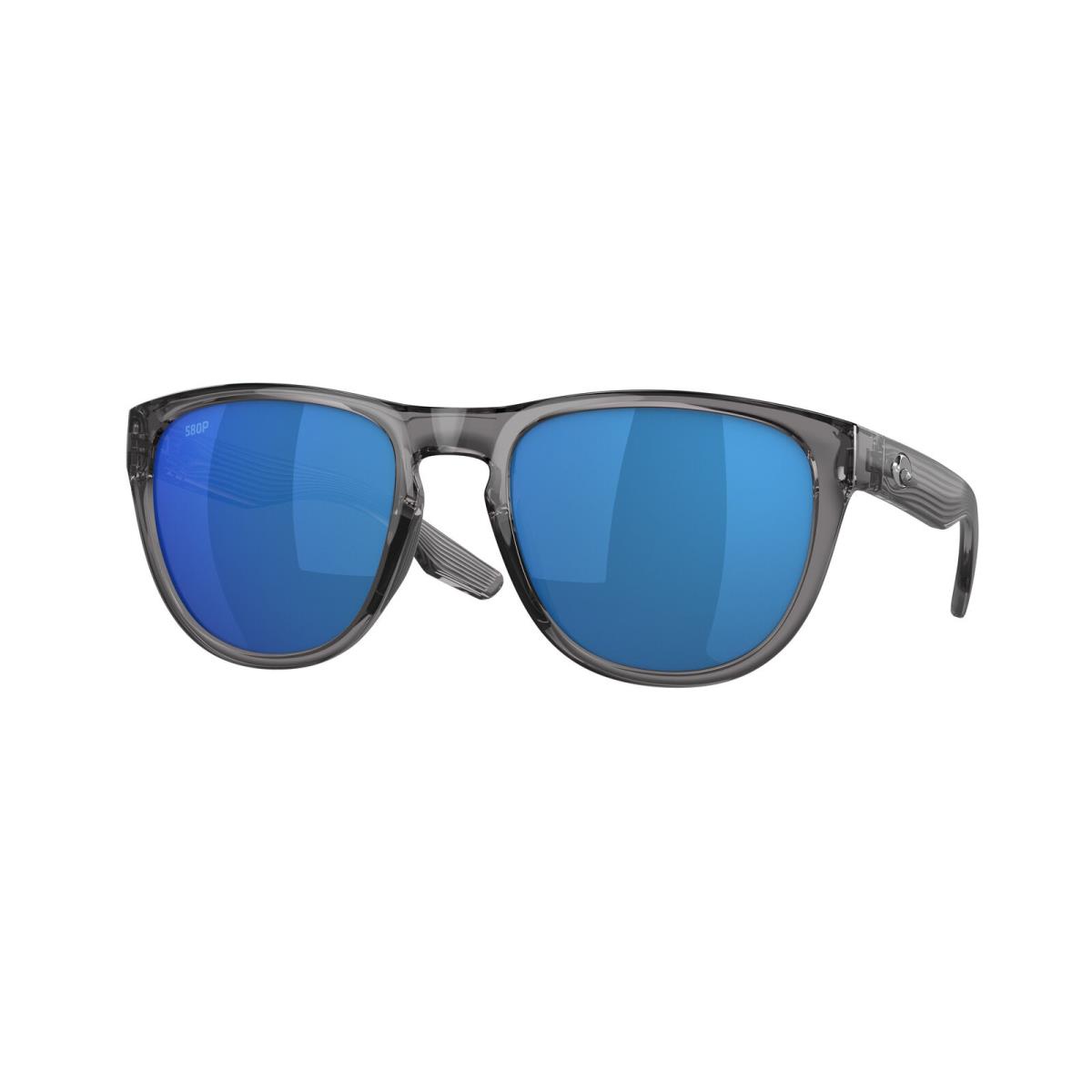 Costa Del Mar 06S 9082 Irie Gray Crystal Blue Mirror 908204 Sunglasses