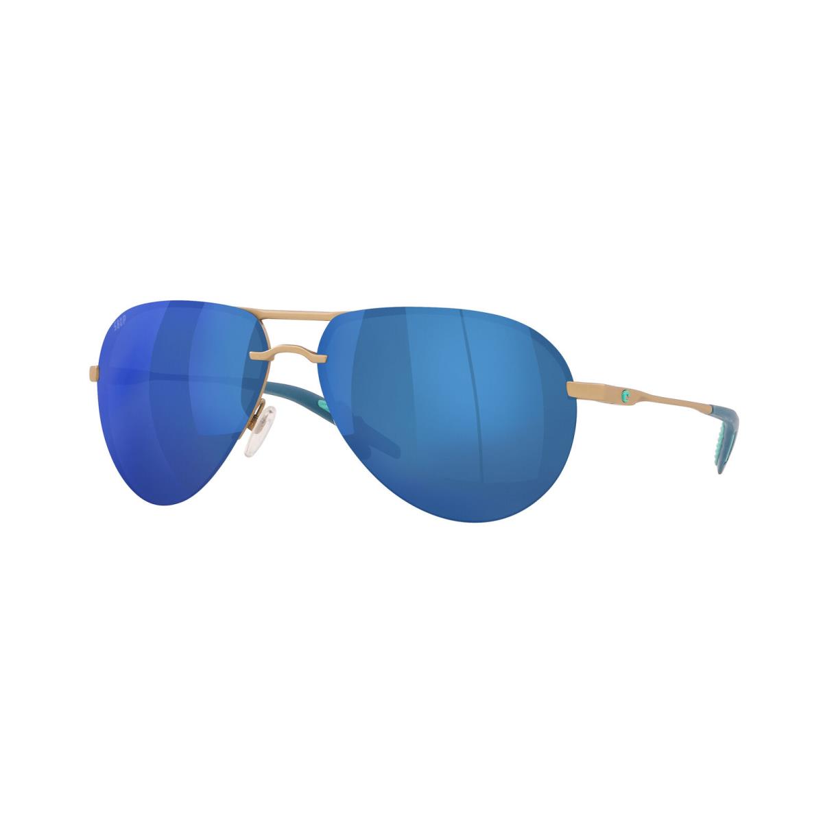 Costa Del Mar 06S 6006 Helo 243 Matte Champagne Blue 600608 Sunglasses