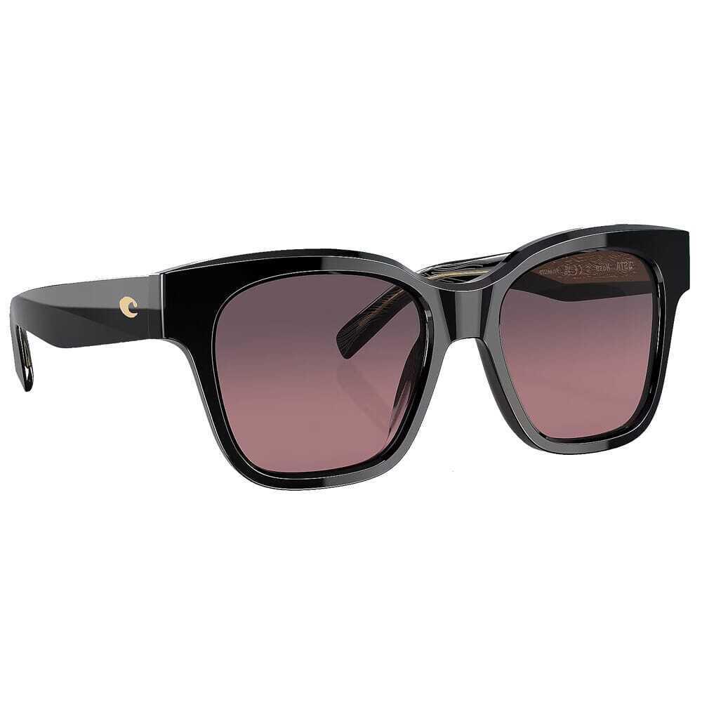 Costa Nusa Black Frame Sunglasses W/rose Gradient 580G Lenses 06S2016-20160154