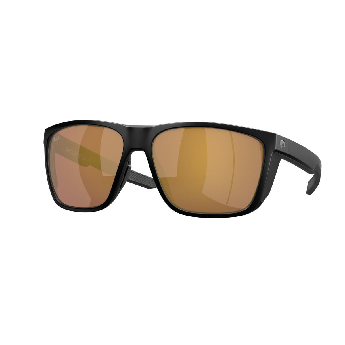 Costa Del Mar 06S 9012 Ferg xl Matte Black Gold Mirro 901213 Sunglasses