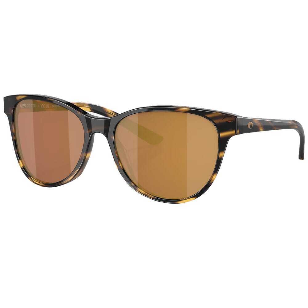 Costa Catherine Tortoise Frame Sunglasses W/gold Mirror 580G 06S2012-20120557