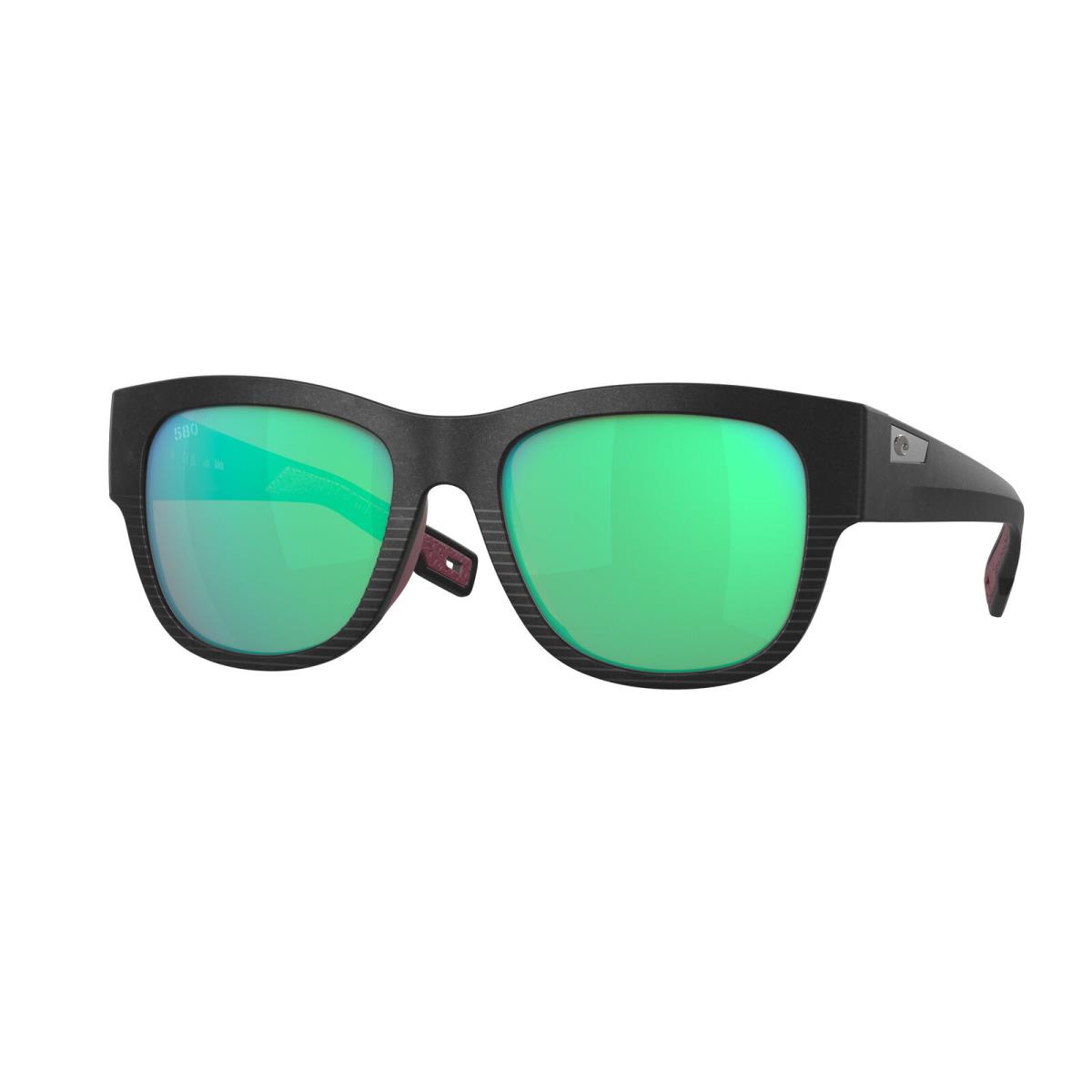 Costa Del Mar 06S 9084 Caleta Net Black Green Mirror 908404 Sunglasses