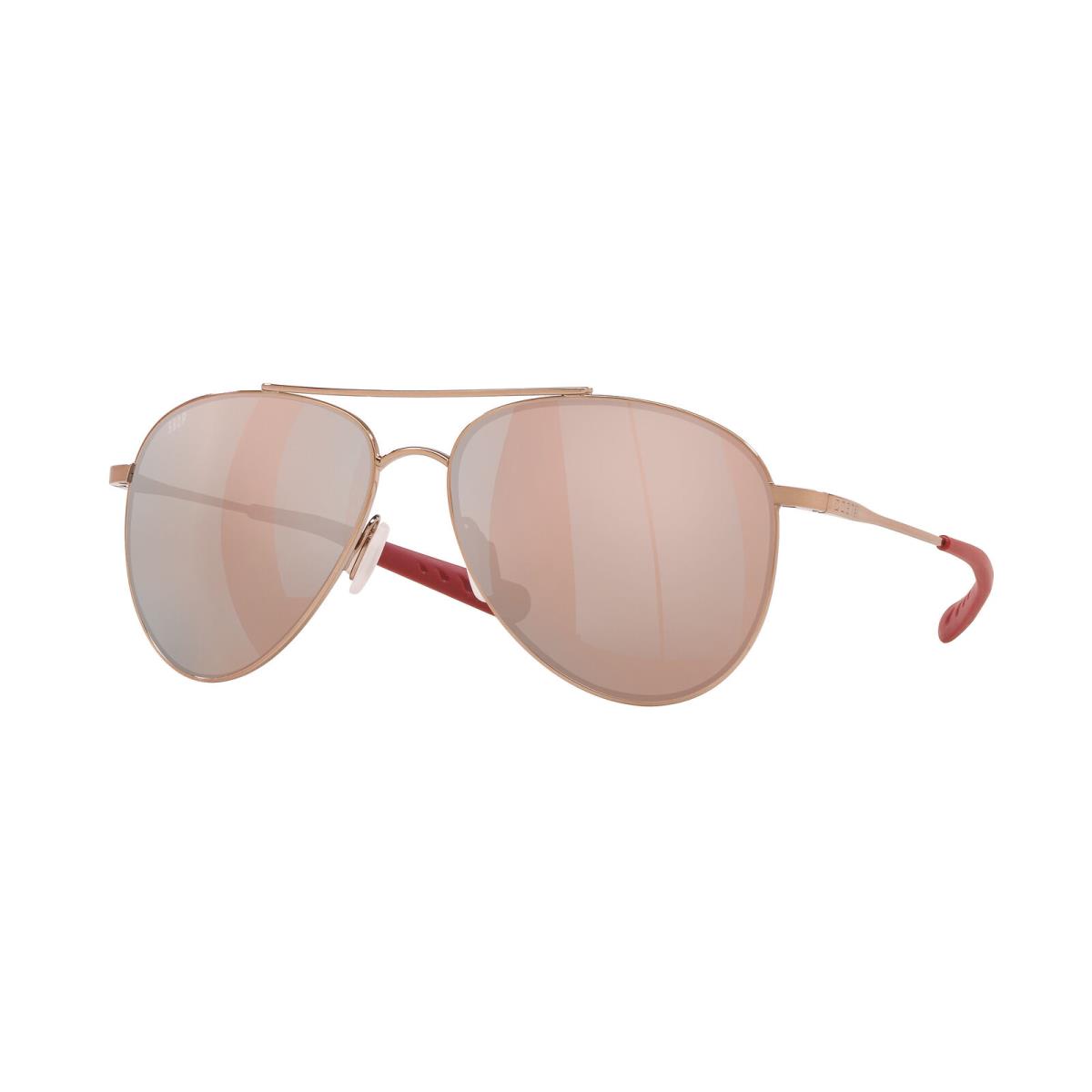 Costa Del Mar 06S 6005 Cook 164 Rose Gold Copper Silv 600504 Sunglasses