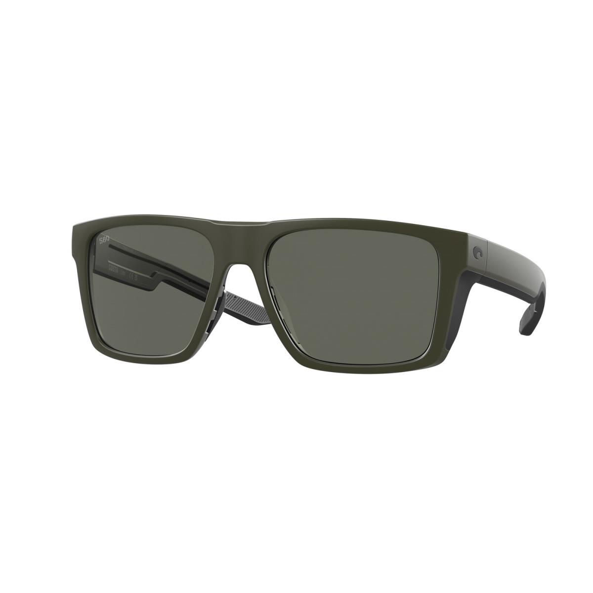 Costa Del Mar 06S 9104 Lido Matte Olive Gray 580g 910415 Sunglasses