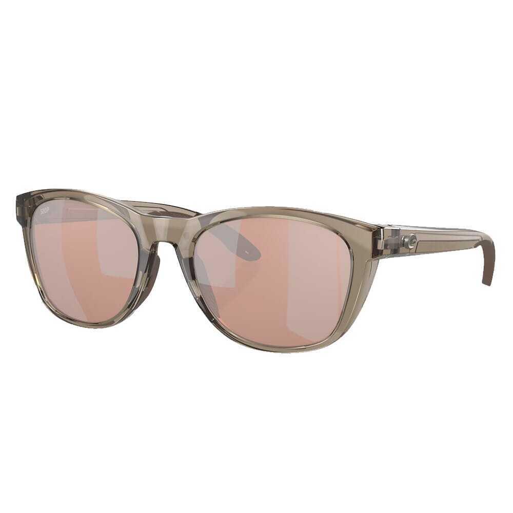 Costa Aleta Taupe Frame Sunglasses W/copper Silver Mirror 580P 06S9108-91080454