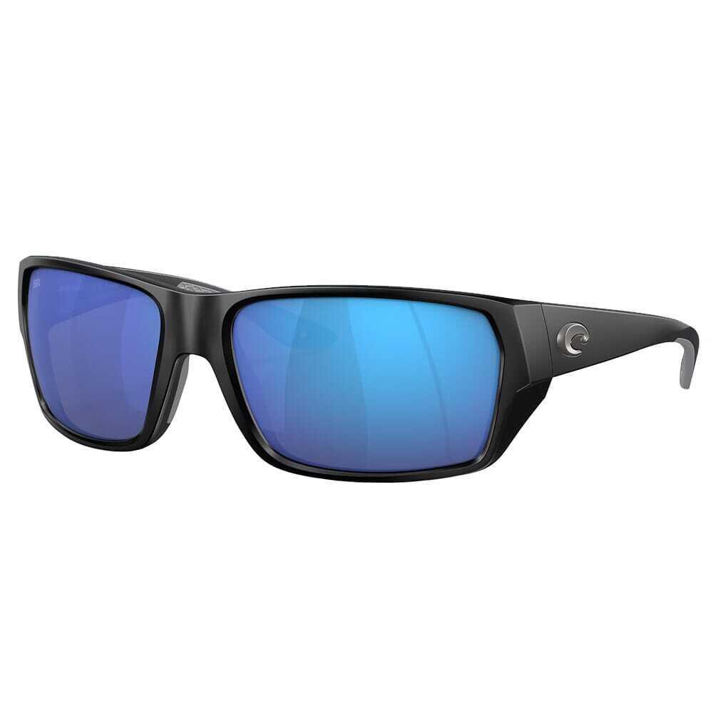 Costa Tailfin Matte Black Sunglasses W/blue Mirror 580G M 06S9113-91130260