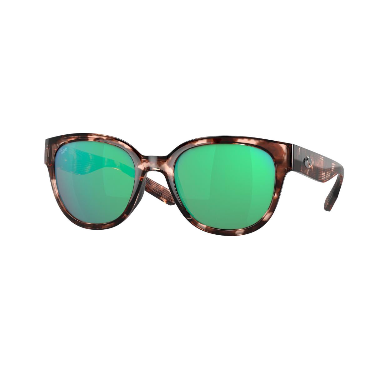 Costa Del Mar 06S 9051 Salina Coral Tortoise Green mi 905104 Sunglasses