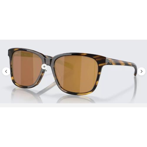 Costa Del Mar May Polarized Sunglasses Tortoise / Gold Mirror Glass 580G