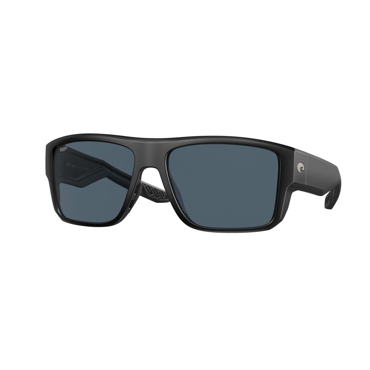 Costa Del Mar 06S 9116 Taxman Matte Black Gray 580p 911606 Sunglasses