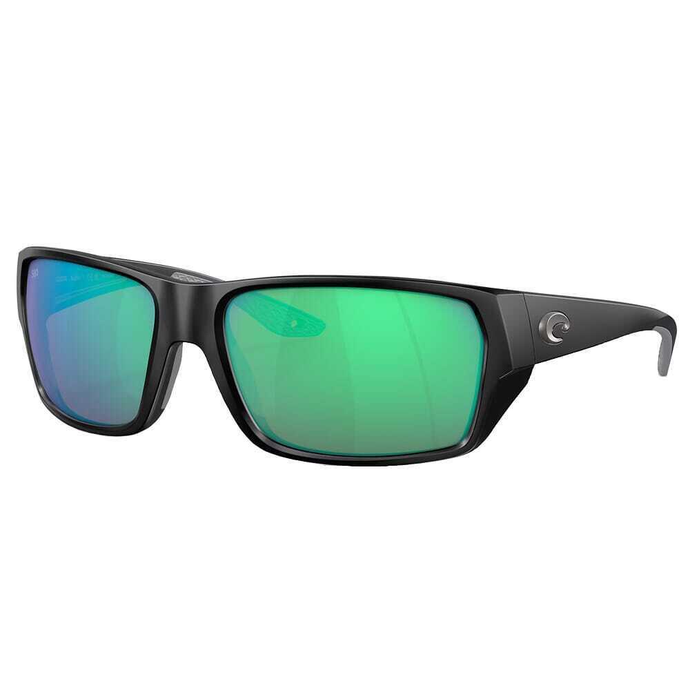 Costa Tailfin Matte Black Sunglasses W/green Mirror 580G M Lens 06S9113-91130360