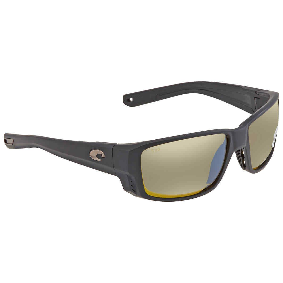 Costa Del Mar Tuna Alley Pro Sunrise Silver Mirror Polarized Glass Men`s