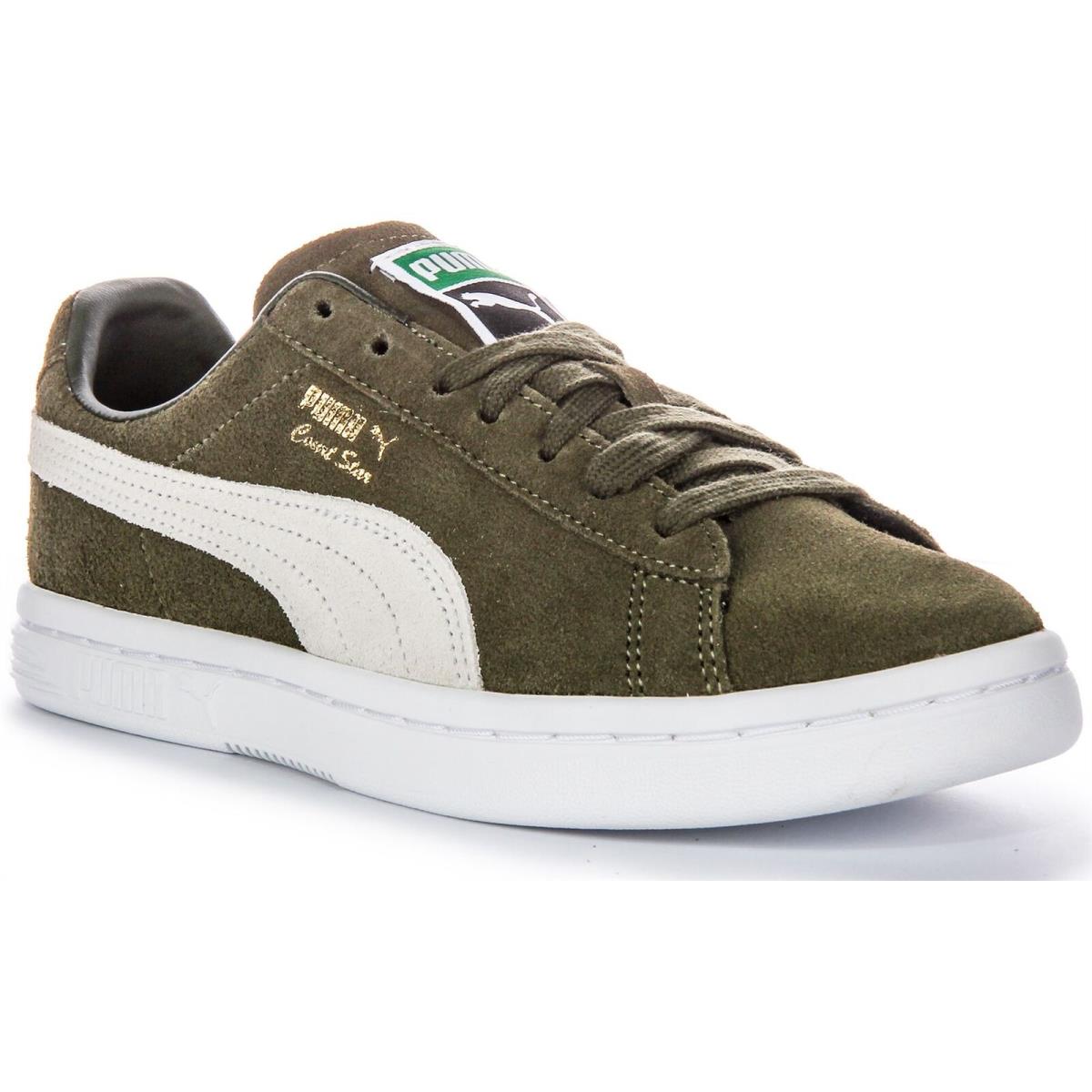 Puma Court Star Sd Vintage Lace Up Daily Mens Sneakers Forest Green US 4 - 10 - FORESTGREN