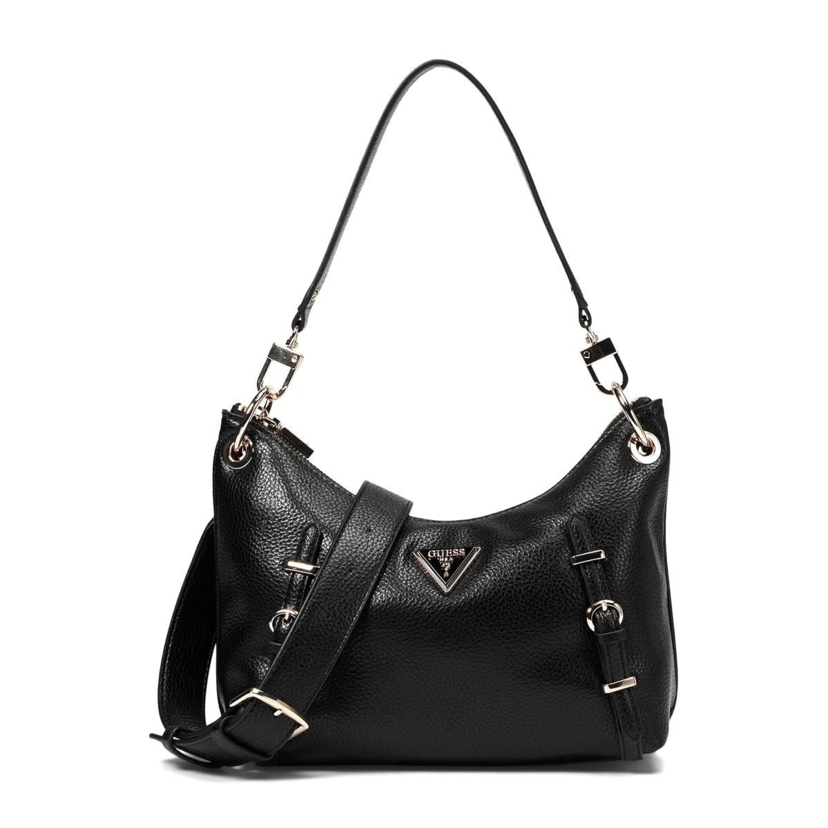 Woman`s Handbags Guess Levia Top Zip Shoulder Bag Black