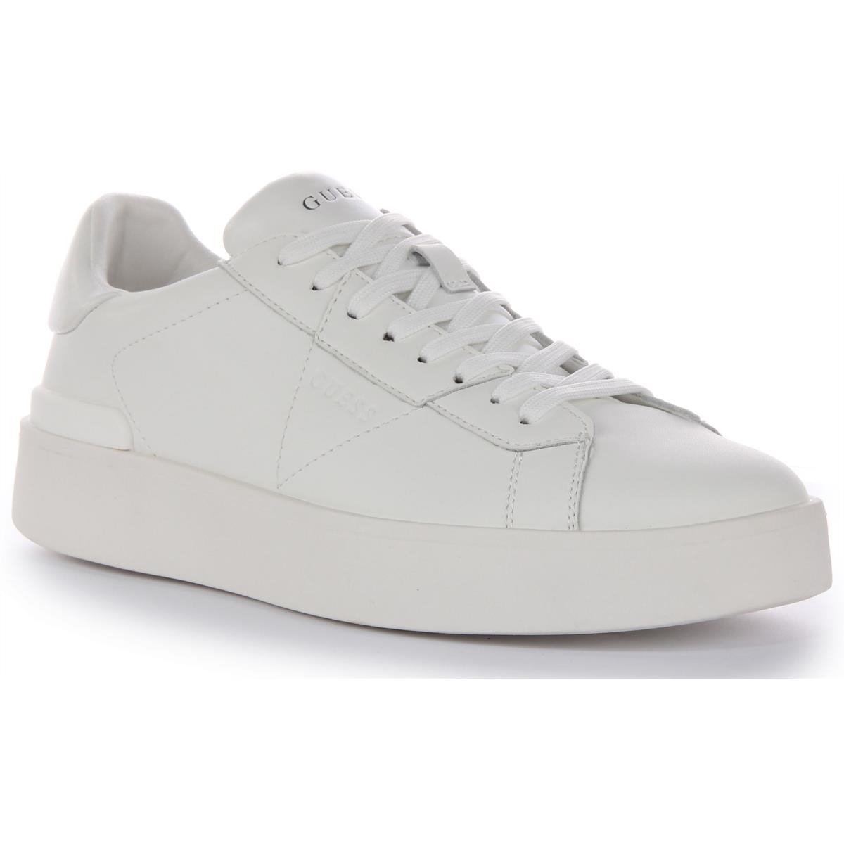 Guess Fm8Patlea12 Mens Sneakers White Size US 6 - 13 WHITE