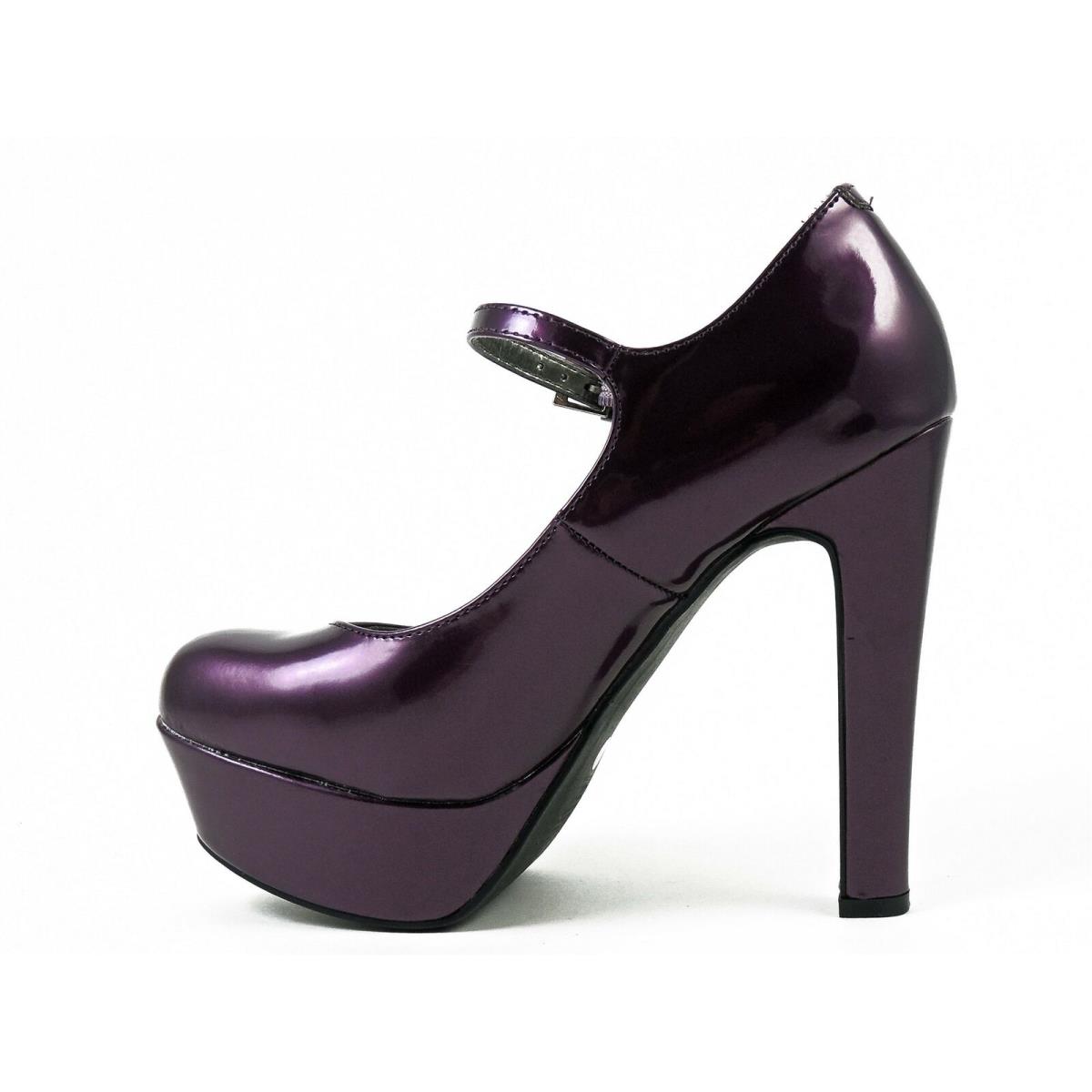 G by Guess Women`s Varika Platform Heels Dark Purple Size 6.5 M