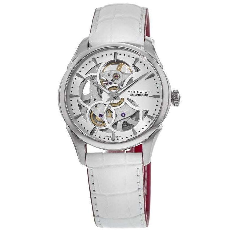 Hamilton Jazzmaster Skeleton Auto Lady White Dial Women`s Watch H32405811