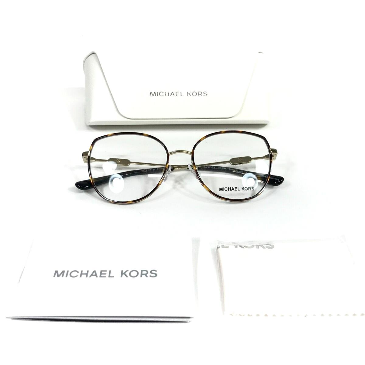 Michael Kors Eyeglasses Frames MK3066J Empire Round 1016 Tortoise Gold 53-17-140