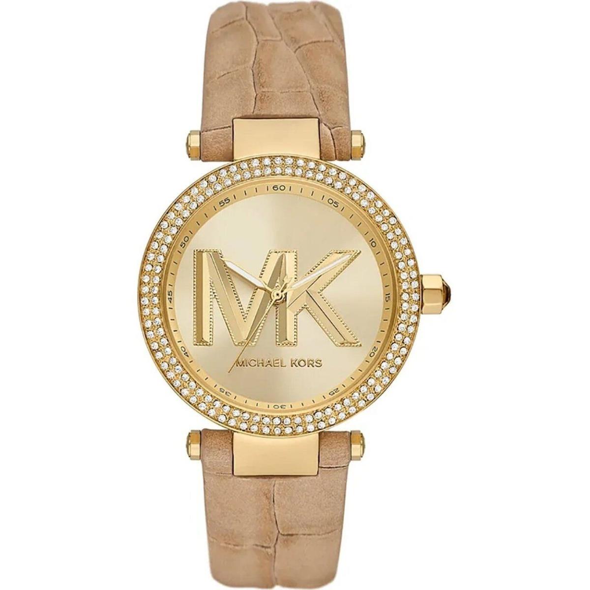 Michael Kors Womens Parker Gold Dial Watch - Mk4725