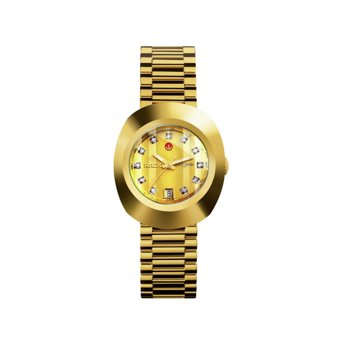 Rado Diastar R12416633 Womens - Dial: Gold, Band: Gold, Bezel: Gold