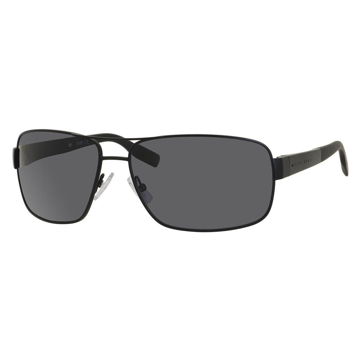 Hugo Boss 0521/S Sunglasses Men 0003 Matte Black Rectangle 64