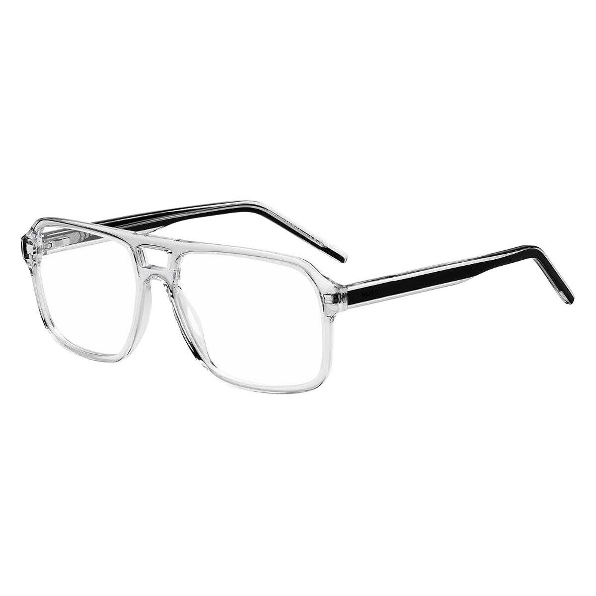 Hugo Boss HG 1299 Men Eyeglasses Black Crystal 55mm - Frame: Black Crystal, Lens: Demo