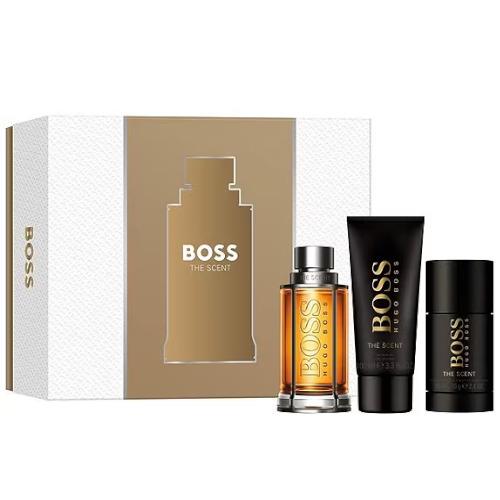 The Scent by Hugo Boss 3pc Gift Set 3.3 Edt + 2.4 Deo Stick + 3.3 SG For Men