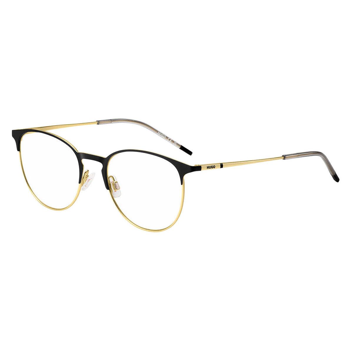 Hugo Boss HG 1290 Men Eyeglasses Matte Black Gold 52mm - Frame: Matte Black Gold, Lens: Demo