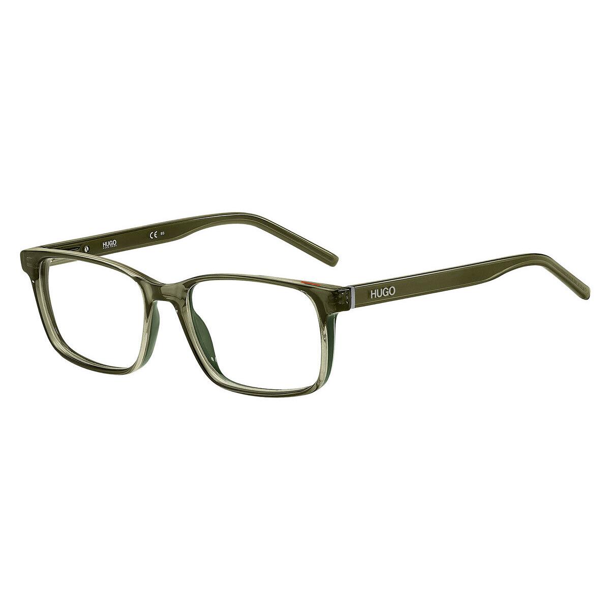 Hugo Boss 1163 Eyeglasses RX Men Sage Rectangle 55mm - Frame: Sage, Lens: Demo