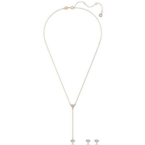 Swarovski Ortyx Set Triangle Cut White Rose Gold-tone plated-5643730 Set