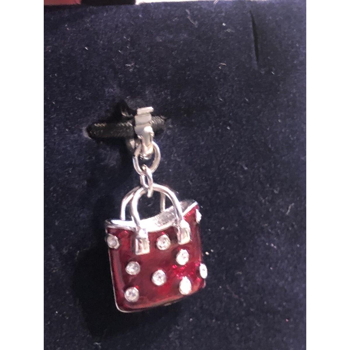 Swarovski Crystal Shopping Bag Red Charm 1161030 Jewelry