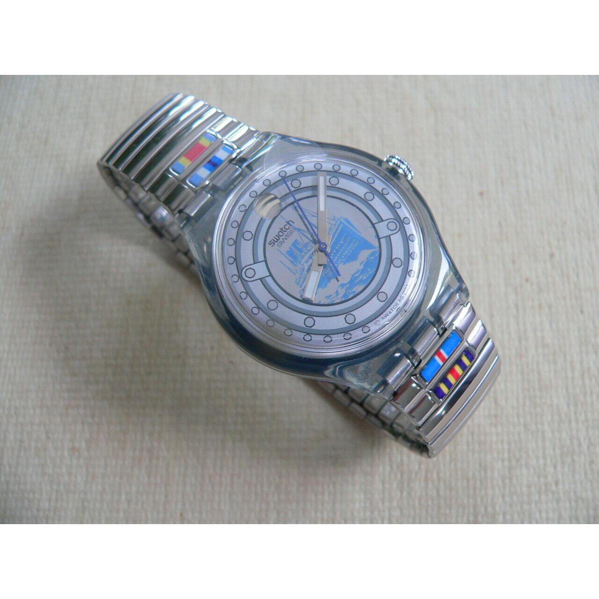 1995 Swiss Automatic Swatch Watch May Day 21 Jewel