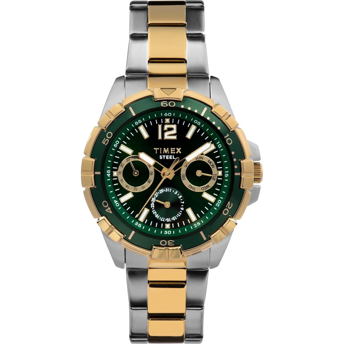 Timex Men`s 44mm Dress Watch Two-Tone